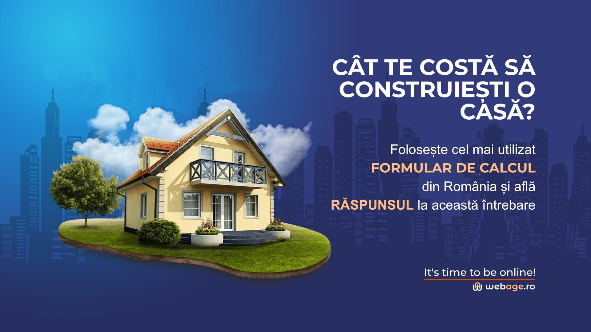 Preț construcție casă 2023, formular de calcul Webage.ro