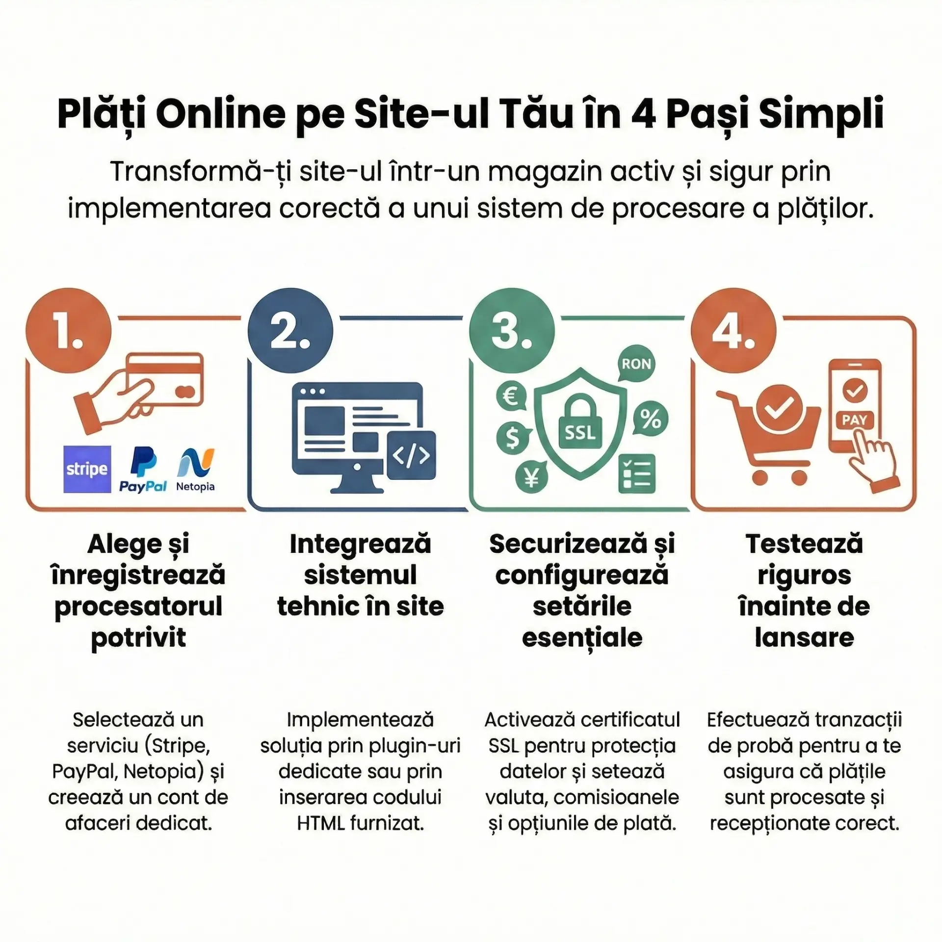Cum adaug un sistem de plăți online pe site