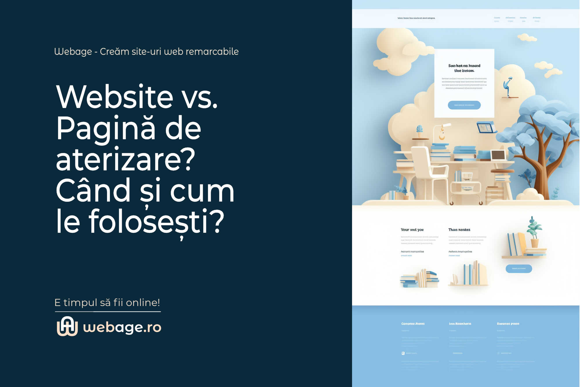 Website vs. Pagină de aterizare? Când și cum le Folosești