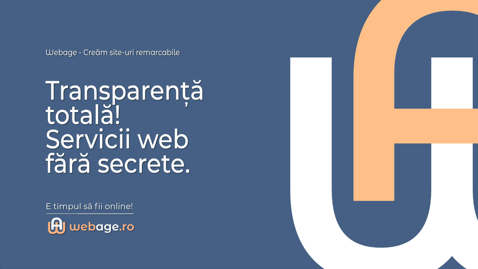 Transparență totală servicii web fara secrete
