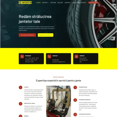 Portofoliu webage site janteauto.ro