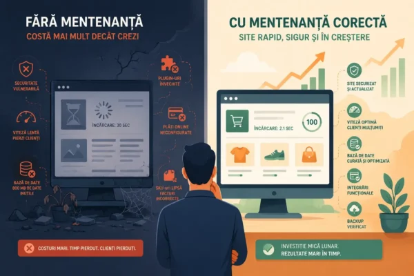 Site fără mentenanță, cât costă neglijența în timp