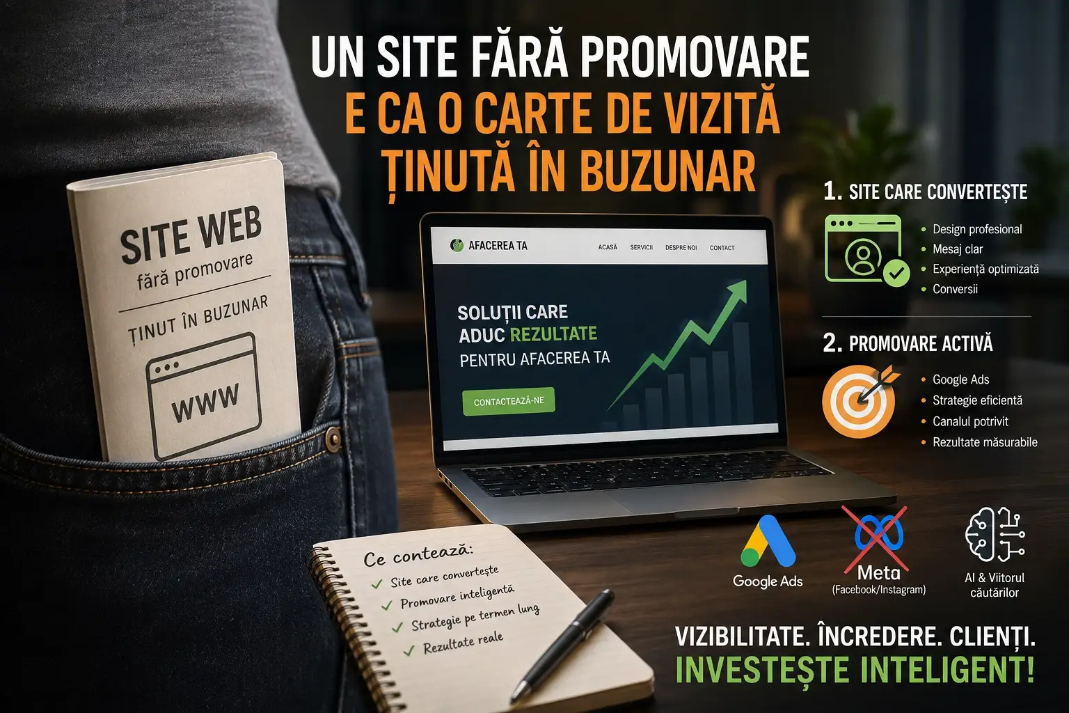Un site fără promovare e ca o carte de vizită ținută în buzunar